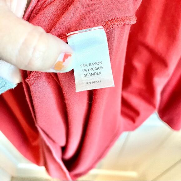 J. Jill turtleneck dress rust orange flowy loose fitting size large - Picture 4 of 5